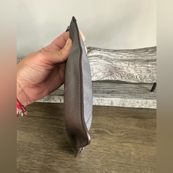 COACH PEWTER DARCY LEATHER LION ACCESSORY POUCH - Picture 4 of 6